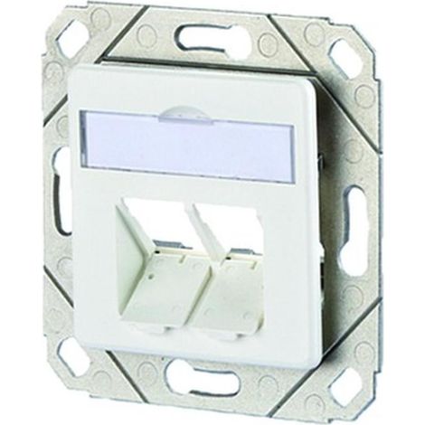 Metz Connect Modul Anschlussdose UPk 2 Port unbestückt reinweiß 1309151102-E (1/5)