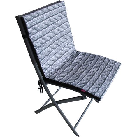 Wasserdichtes Kissen für einen Stuhl mit Rückenlehne TIP 80x40 cm Geflecht (1/5)