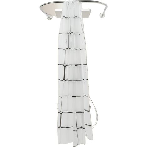 Tringle de Douche, Capacité de Charge 20 kg, Matériau Acier Inoxydable, Design en U, Aucune Assemblage Nécessaire, Compatible avec Rideaux en Polyester (1/5)