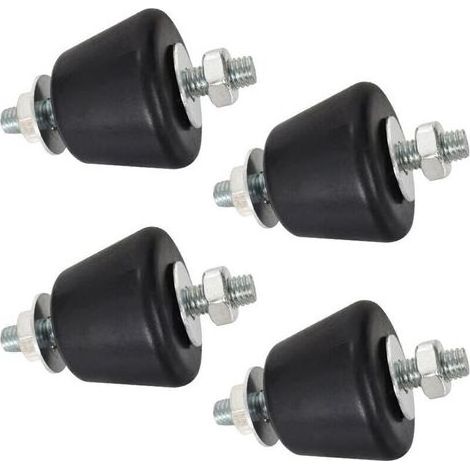 Amortisseur de climatiseur, silentbloc conique M8 pour climatiseur, pied anti-vibration, amortisseur anti-vibration de climatiseur, 4 pièces (1/4)