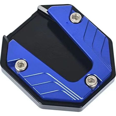 (Bleu) Extension de béquille universelle, support de pied latéral, accessoire moto en alliage d'aluminium Bi maxpower (1/4)