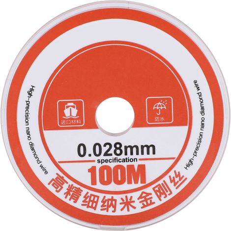 Fil de diamant 0.028mm pour réparation écran téléphone, outil de coupe et séparation LCD, 100m (1/5)