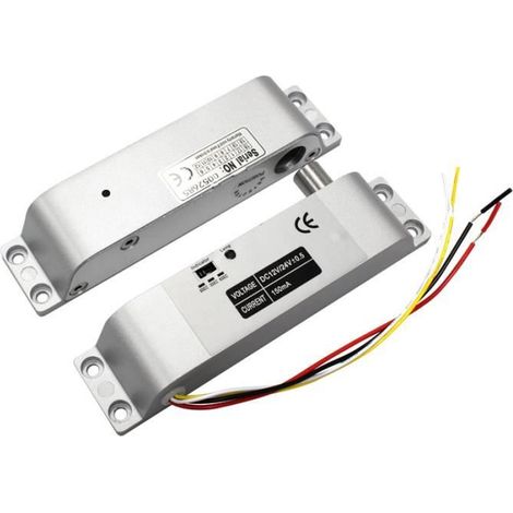 Verrou de porte électrique - YYV - DC 12 V - Alliage en aluminium - Anti-corrosion - Ajustable avec délai (1/4)