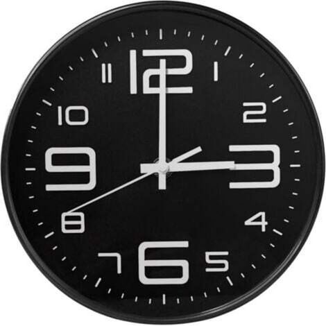 Runde Wanduhr, 30 cm, modern, Quarz, geräuschlos, kein Ticken, dekorative Wanduhr, hohe Präzision, gut ablesbar, fürs Büro