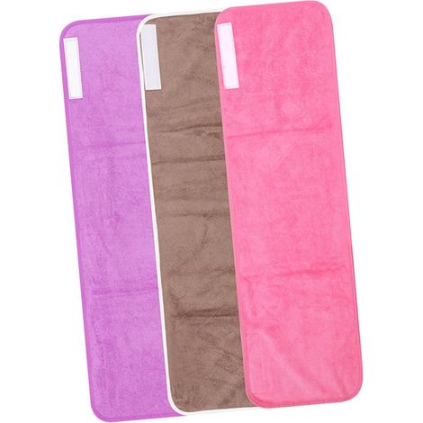 3 pièces Lot de Serviettes Microfibre pour Cheveux Absorbantes Séchage Rapide Salon Spa Assorties (1/5)