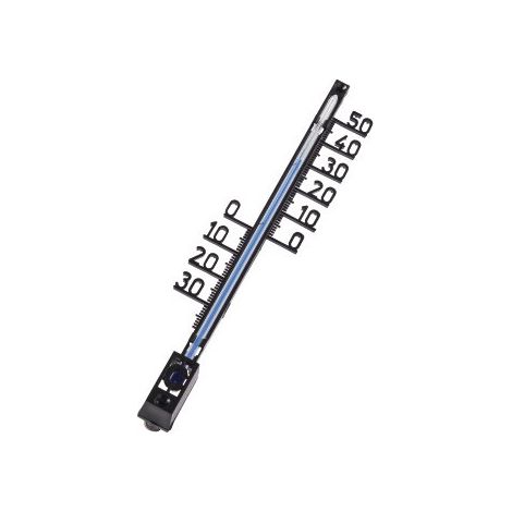 Hama 00186404 Thermomètre analogique noir classique