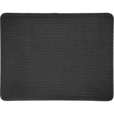 alfombrilla para arenero de gato de 60x45 cm, impermeable, con diseño de panal, para caja de arena, para uso en interiores. (1/5)