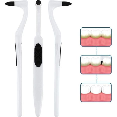 Kit de nettoyage et de polissage professionnel pour le blanchiment des dents (blanc, 3 pièces) - Outil anti-plaque, polisseuse et détartreuse