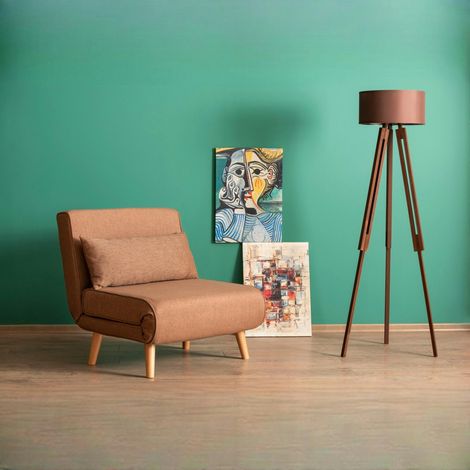 Fauteuil convertible marron, couchage 180 cm COPALA (1/5)