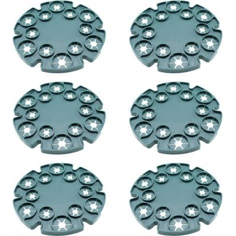 Lot de 6 supports pour tiges de bambou, plantes grimpantes, plants de tomates, concombres, clématites (1/5)