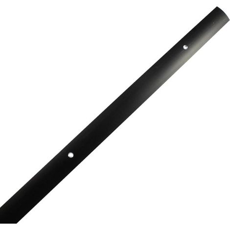 DICAR pletina m/caña aluminio negro 2 mt atornillar , Pletina para juntas de suelo de media caña adhesiva Medidas 35 x 2000 mm Color Negro Forma media caña. Adhesiva