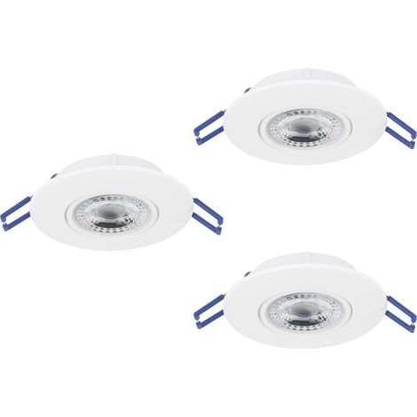Faretto Incasso Moderno Gedrez Plastiche Bianche Trasparente Led 4,9W 1560Lm