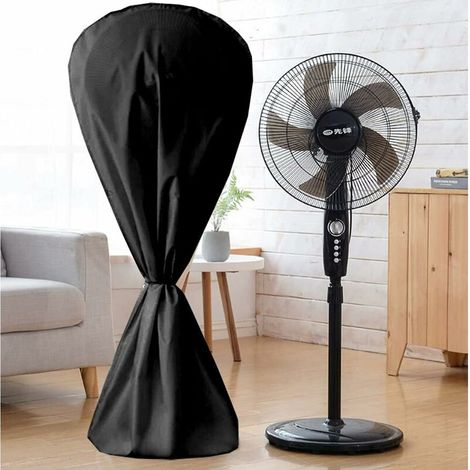 Funda impermeable y antipolvo Ulisem para ventiladores eléctricos, para uso interior y exterior - Negra (1/5)