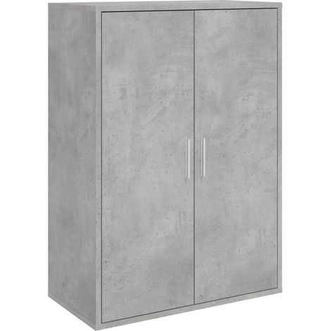 Aparador buffet cómoda mueble mueble de almacenaje organizador cocina salón salón 60 x 31 x 84 cm madera contrachapada gris 020031965