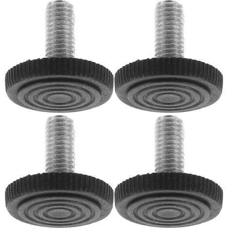 Lot de 24 Pieds Réglables à Visser pour Meubles, Pieds de Nivellement Filetés en Acier, Hauteur Ajustable, Protection Sol, Compatibles Tables, Chaises et Armoires, Usage Maison (1/5)