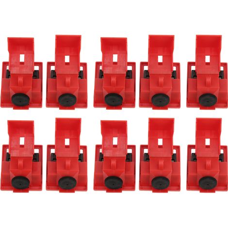 10 Cadenas de Sécurité pour Disjoncteur, Bloqueurs de Verrouillage pour Interrupteur, Accessoires en Plastique Technique pour Poignée 16.5mm (1/5)
