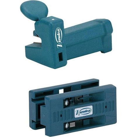 Virutex – Araseur de chants double – Coupe en bout pour chants PVC, mélamine, bois jusqu'à 54 mm – Capacité d'arasage jusqu'à 40 mm (1/6)