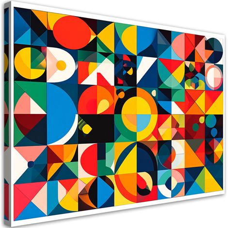 Tableau déco Abstraction colorée 100x70 (1/4)