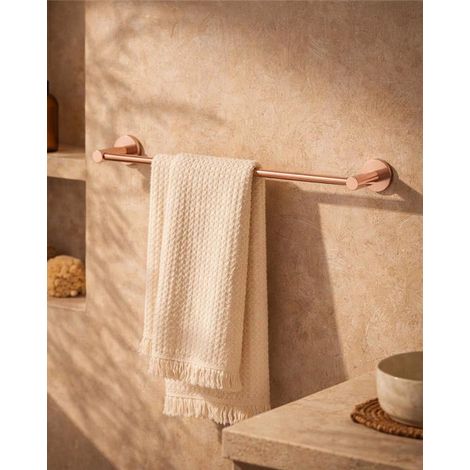 Portasciugamani 50 cm oro rosa spazzolato Minimal (1/2)