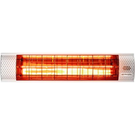 Orbegozo Infrarot-Terrassenofen.  Leistung 2.000 W.  Geeignet für den Innen- und Außenbereich.  IP 55. Kabel 2 m.