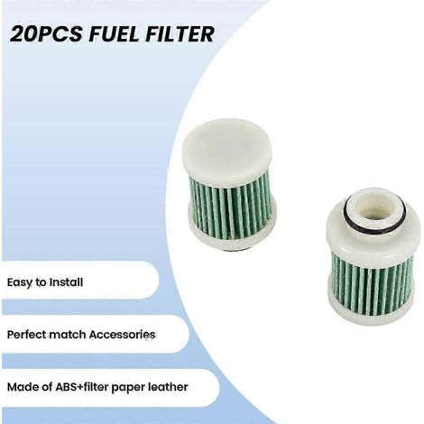 20 Stück 6D8-WS24A-00 4-Takt-Kraftstofffilter für Yamaha 40-115 PS F40A F50 T50 F60 T60 Außenbordmotor SZRH