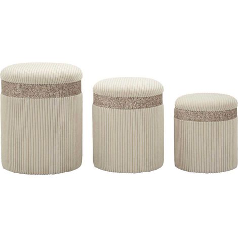 Set de 3 poufs coffre en MDF Curtain (1/4)