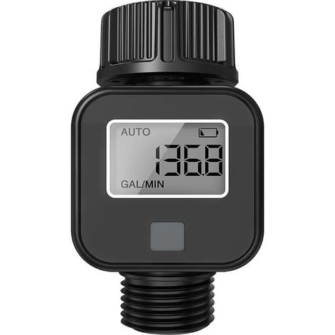 Débitmètre d'eau numérique, mesure du débit d'eau et outil de mesure du débit pour remplissage de réservoir d'eau de campingcar, arroseur de pelouse (1/5)