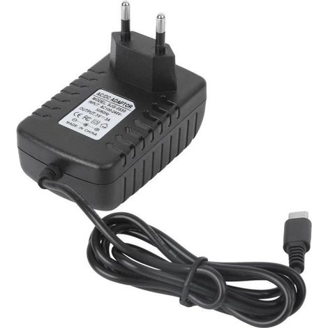 LAG Adaptateur Secteur En Plastique Noir Chargeur 5V 3A Type-C + Lampe Indicatrice Eu Plug 100‑240V (1/3)