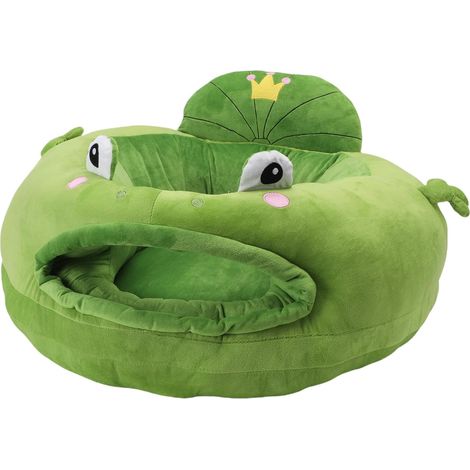 Plush Baby Chair, Soft Support Seat for Babies with 360-Degree Ergonomic Bumper Cushion, Space-Saving Toddler Design (1/5)