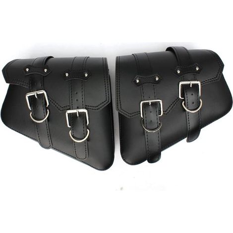 Juego de alforjas laterales universales para motocicleta，negro (1/5)