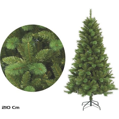 Árbol navideño bicolor aguja pino 1037 puntas 210 cm -