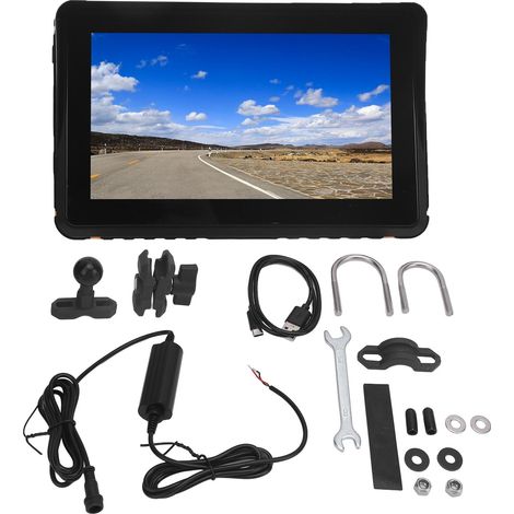Navigation GPS pour moto, 7 pouces, étanche, connexion Stable, écran tactile HD pour Carplay.