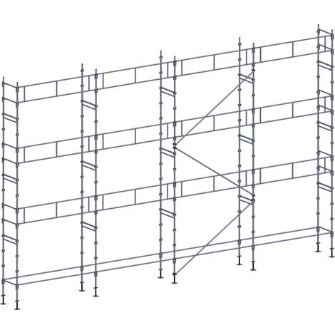 Echafaudage façadier 104 m² garde-corps