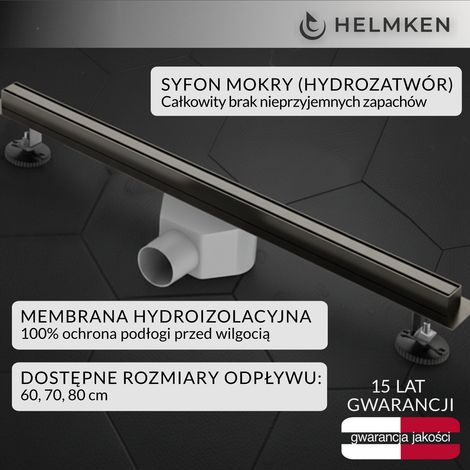 Desagüe lineal Helmken 370S3705, 700x31 mm, grafito (1/5)