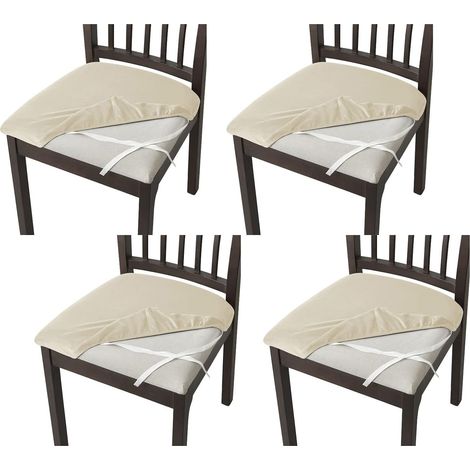 Coprisedia elastico, coprisedia per seggiolone, coprisedia elasticizzato per seggiolone, coprisedia per seggiolone per bambini - beige - set da quattro pezzi
