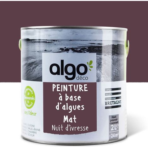 Peinture écologique Algo - Mat - Mauve Nuit d'Ivresse - 2L (1/5)