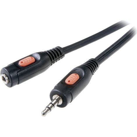 Rallonge jack 3,5 mm Speaka, longueur 2,5 m SpeaKa Professional SP-7870224 [1x Jack mâle 3.5 mm - 1x (1/3)