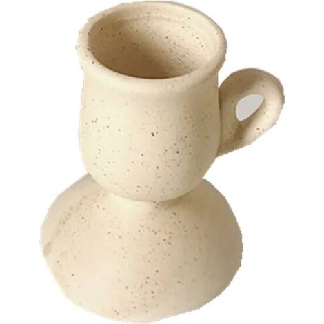 Bougeoir à main en céramique, ornement, photographie, décoration de la maison, support de bijoux, bougeoir 1 pièce (1/4)