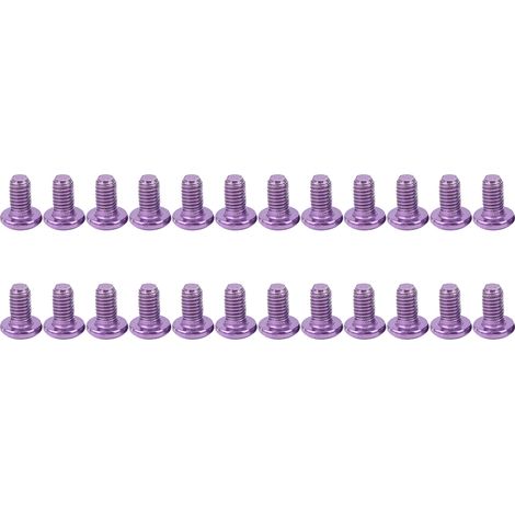 Convient pour 24 boulons de disque de frein de vélo en acier allié, rondelles M5x10mm pour VTT, vis T25, violet. (1/5)
