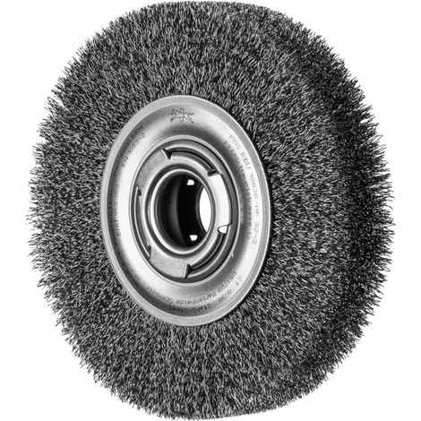 PFERD TOOLS Rundbürste breit ungezopft RBU Ø180x38xvariable Bohrung Stahl-Draht-Ø0,30 Schleifbock (1/4)