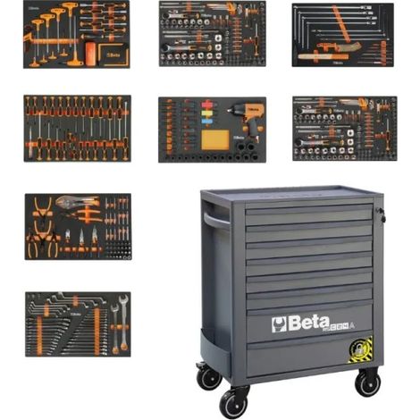 Beta 2400 RSC24/8-VAL/A Cassettiera antracite 8 cassetti con assortimento 445 Pz. 024004026 (1/5)