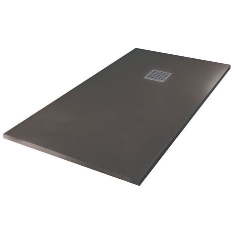 ONDEE ZEN - Receveur NOLA - Découpable - 80x180cm - Résine - Gris anthracite - Extra-plat (1/4)