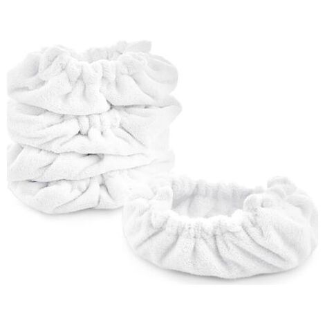 Grands Bonnets Rectangulaires pour Nettoyeur Vapeur Neat – Accessoires de Nettoyage Idéals pour Grandes Surfaces, Sols, Carrelages et Parquets - Blancs - Pack de 5 unités (1/4)