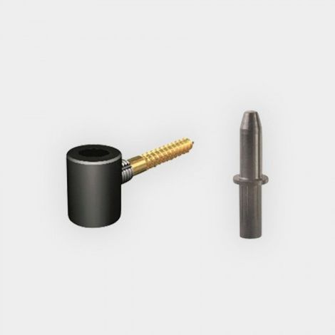 Gond de 14 mm tirefond en composite avec insert acier et son axe pour volet battant