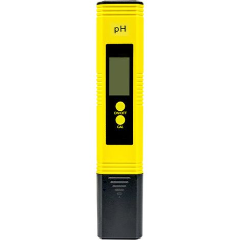 Tragbarer Wasserqualitätsteststift, digitales pH-Meter mit ATC, LCD-Hintergrundbeleuchtung, Fehler 0,05 PH, gelb