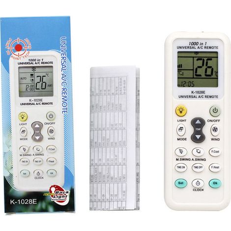 Telecomando universale, telecomando universale per condizionatori d'aria Fujitsu, Samsung, Daikin, Mitsubishi Electric, LG, Hisense, Geepas, Haier, Panasonic, Gree, ecc.