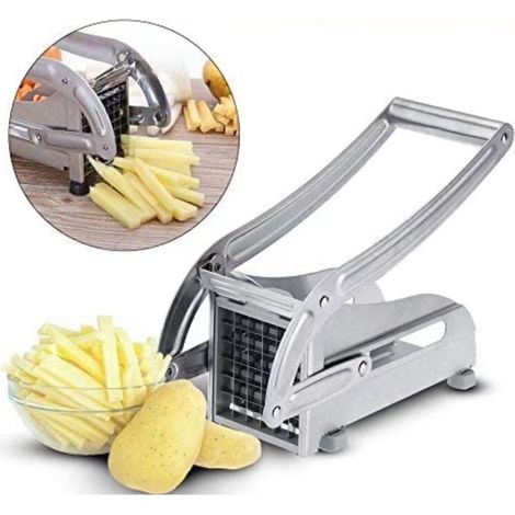 Trancheuse de pommes de terre multifonctionnelle en acier inoxydable, trancheuse de concombre, trancheuse de légumes de cuisine commerciale domestique, machine à frites