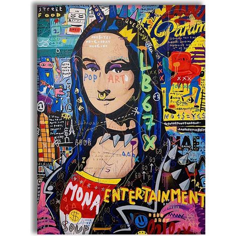 Monna - Quadro Canvas Contemporaneo su telaio in legno - Misura: 50x70 cm (1/3)