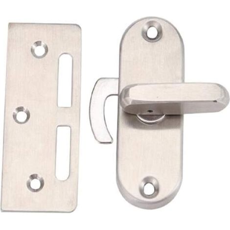 ZOLGINAH Flip serrure de porte coulissante en acier inoxydable loquet à 90 degrés serrure à came boucle de porte en arc