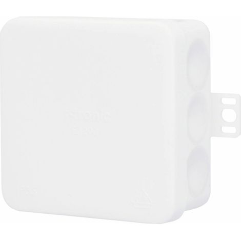Aufputz-Abzweigkasten IP55 mit Membran 80x80x37mm weiß Steckdosen- & Schalterteile (1/3)